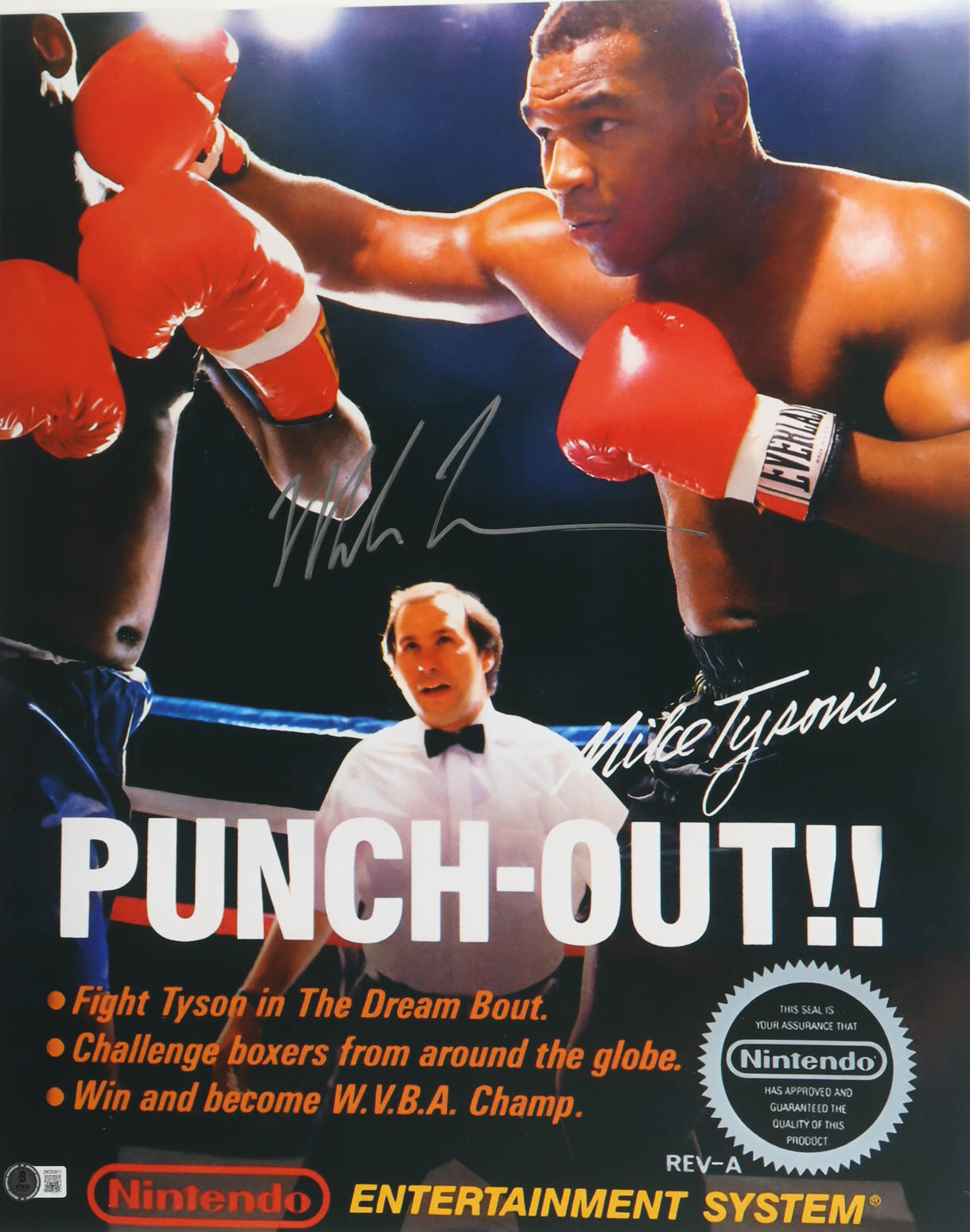 Mike Tyson Signed "Punch-Out!!" 16x20 Photo (Beckett) at PristineAuction.com Mike Tyson Signed "Punch-Out!!" 16x20 Photo (Beckett) at PristineAuction.com