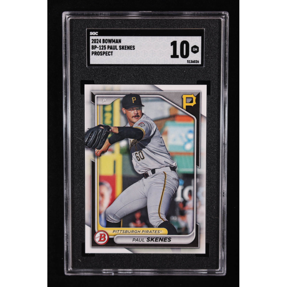 Paul Skenes 2024 Bowman Prospects #BP125 (SGC 10) at PristineAuction.com