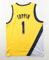 Obi Toppin Signed Pacers Jersey (Beckett) at PristineAuction.com