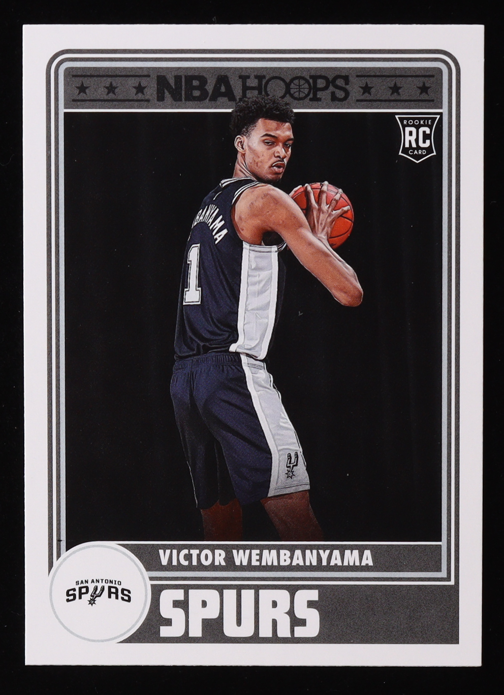 Victor Wembanyama 2023-24 Hoops #298 RC at PristineAuction.com Victor Wembanyama 2023-24 Hoops #298 RC at PristineAuction.com
