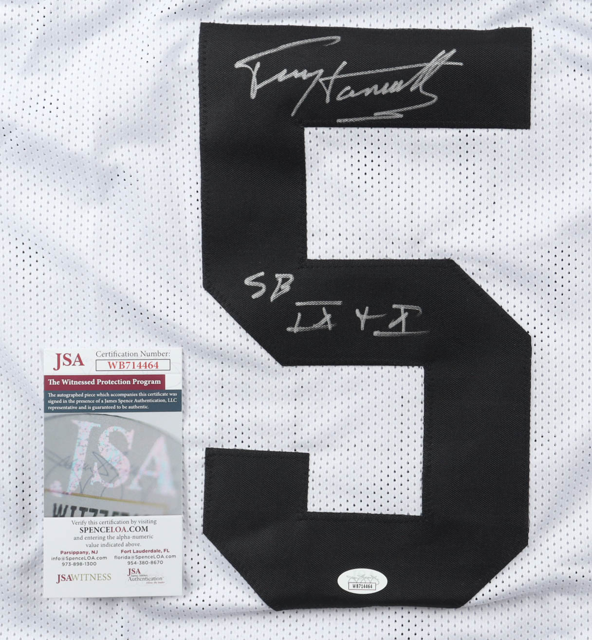 Terry Hanratty Signed Jersey Inscribed "SB IX + X" (JSA) at PristineAuction.com Terry Hanratty Signed Jersey Inscribed "SB IX + X" (JSA) at PristineAuction.com