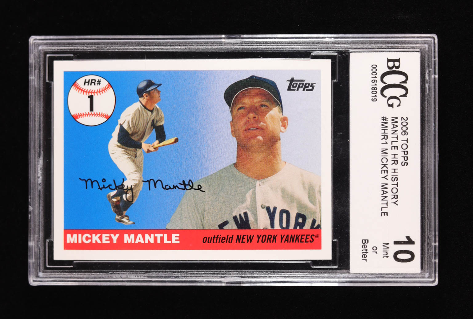 Mickey Mantle 2006 Topps Mantle Home Run History #1 (BCCG 10) at PristineAuction.com Mickey Mantle 2006 Topps Mantle Home Run History #1 (BCCG 10) at PristineAuction.com