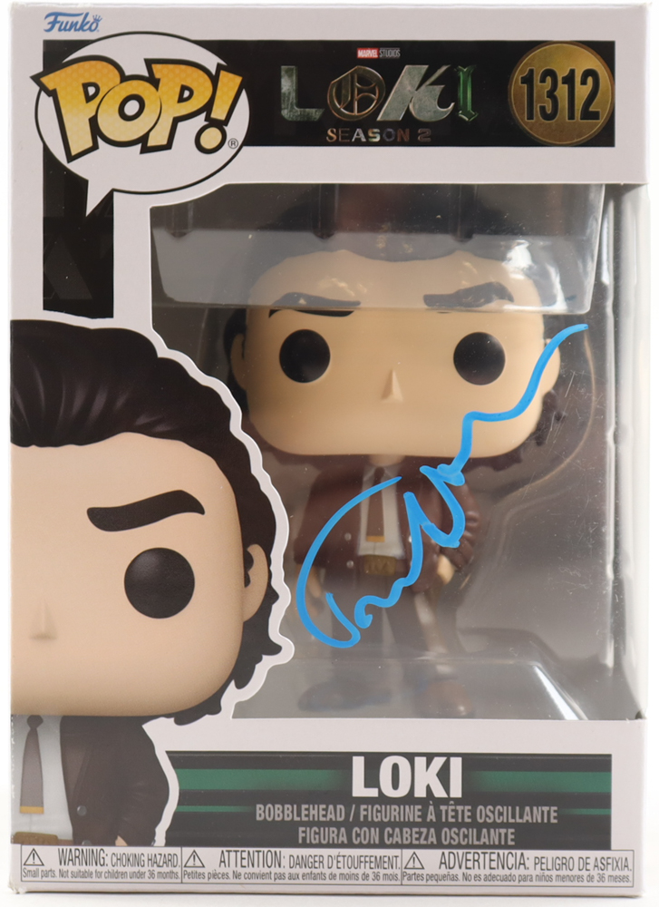 Tom Hiddleston Signed "Loki: Season 2" #1312 Loki Funko Pop! Vinyl Figure (Beckett) at PristineAuction.com Tom Hiddleston Signed "Loki: Season 2" #1312 Loki Funko Pop! Vinyl Figure (Beckett) at PristineAuction.com
