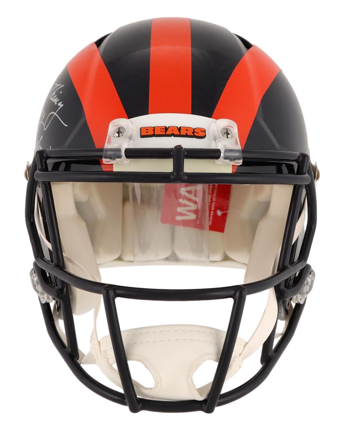 Dan Hampton Signed Bears Full-Size Authentic On-Field Speed Helmet Inscribed "The 1st Thing I'll Tell My Daughter About is WALTER PAYTON!" (Beckett) at PristineAuction.com Dan Hampton Signed Bears Full-Size Authentic On-Field Speed Helmet Inscribed "The 1st Thing I'll Tell My Daughter About is WALTER PAYTON!" (Beckett) at PristineAuction.com