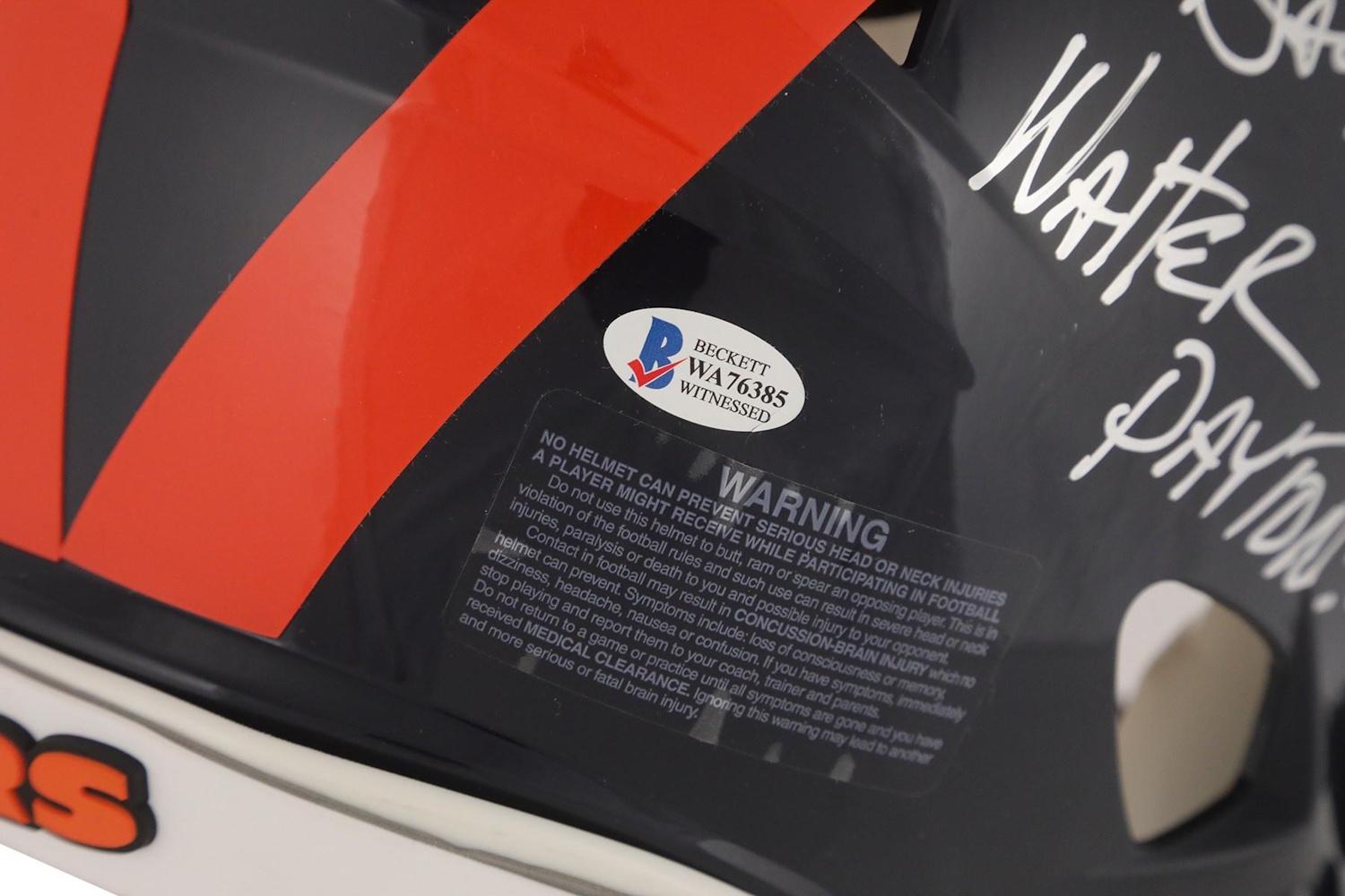 Dan Hampton Signed Bears Full-Size Authentic On-Field Speed Helmet Inscribed "The 1st Thing I'll Tell My Daughter About is WALTER PAYTON!" (Beckett) at PristineAuction.com Dan Hampton Signed Bears Full-Size Authentic On-Field Speed Helmet Inscribed "The 1st Thing I'll Tell My Daughter About is WALTER PAYTON!" (Beckett) at PristineAuction.com