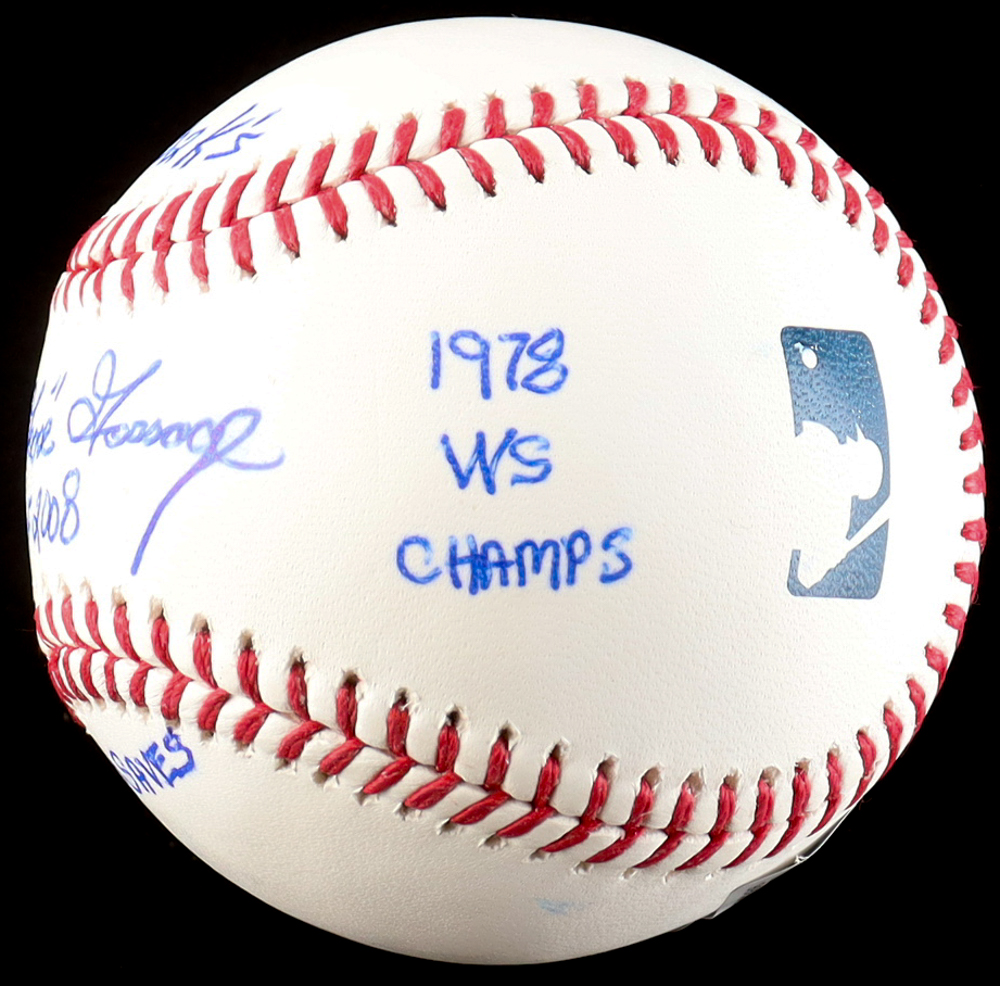 Goose Gossage Signed OML Baseball with Multiple Career Stat Inscriptions (Beckett) at PristineAuction.com Goose Gossage Signed OML Baseball with Multiple Career Stat Inscriptions (Beckett) at PristineAuction.com