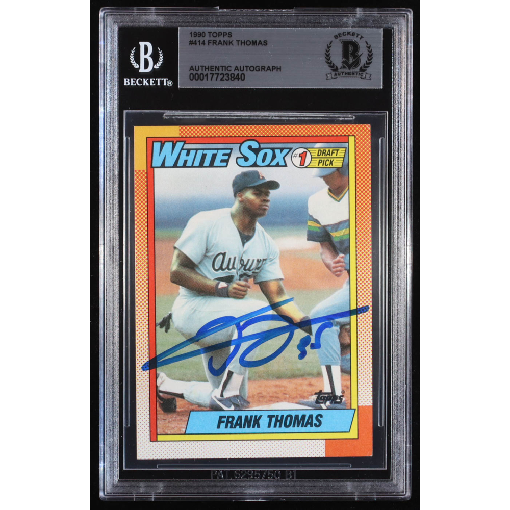 Frank Thomas Signed 1990 Topps #414 RC (Beckett Authentic) at PristineAuction.com