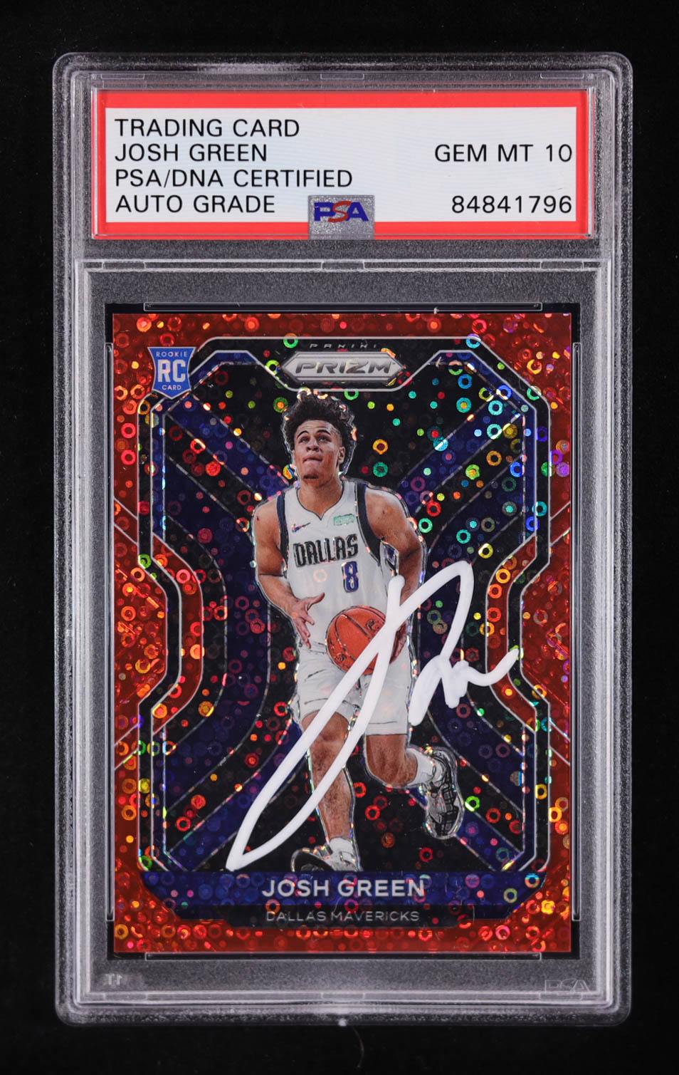 Josh Green 2020-21 Panini Prizm Prizms Fast Break Red #274 #106/125 RC (PSA | Auto Grade PSA 10) at PristineAuction.com Josh Green 2020-21 Panini Prizm Prizms Fast Break Red #274 #106/125 RC (PSA | Auto Grade PSA 10) at PristineAuction.com