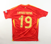 Lamine Yamal Signed Spain Adidas Authentic Jersey (Beckett) at PristineAuction.com