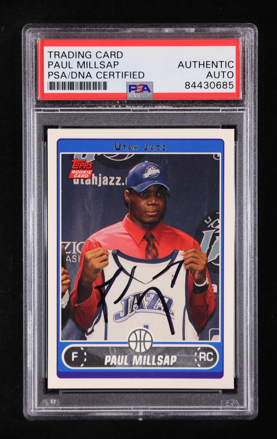 Paul Millsap Signed 2006-07 Topps #253 RC (PSA | Auto Grade PSA Authentic) at PristineAuction.com Paul Millsap Signed 2006-07 Topps #253 RC (PSA | Auto Grade PSA Authentic) at PristineAuction.com
