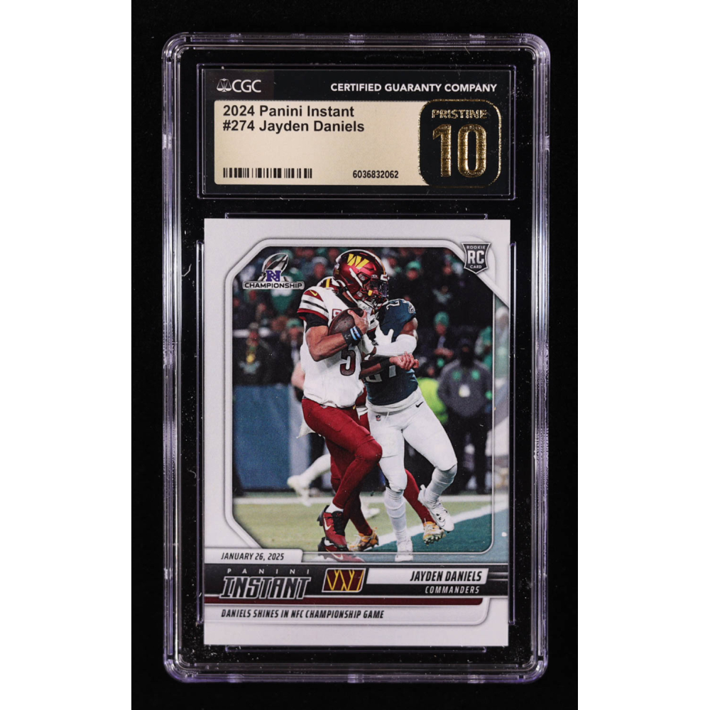 Jayden Daniels 2024 Panini Instant #274 RC (CGC 10 | Pristine Black Label) at PristineAuction.com