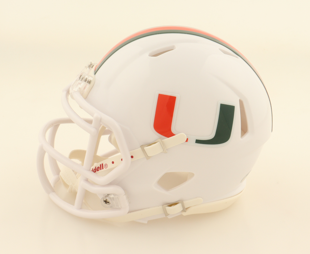 Vinny Testaverde Signed Miami Hurricanes Speed Mini Helmet (Schwartz) at PristineAuction.com Vinny Testaverde Signed Miami Hurricanes Speed Mini Helmet (Schwartz) at PristineAuction.com