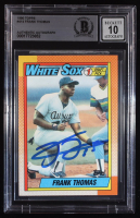Frank Thomas Signed 1990 Topps #414 RC (BGS | Autograph Graded BGS 10) at PristineAuction.com