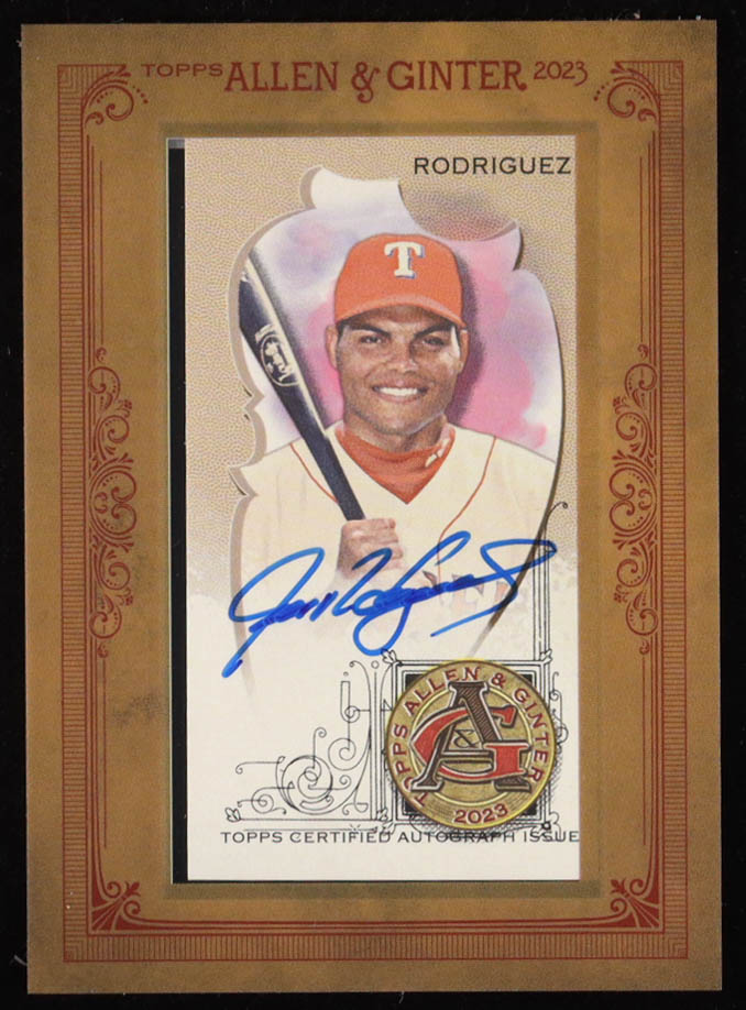 Ivan Rodriguez 2023 Topps Allen and Ginter Framed Mini Autographs #MAIR at PristineAuction.com Ivan Rodriguez 2023 Topps Allen and Ginter Framed Mini Autographs #MAIR at PristineAuction.com