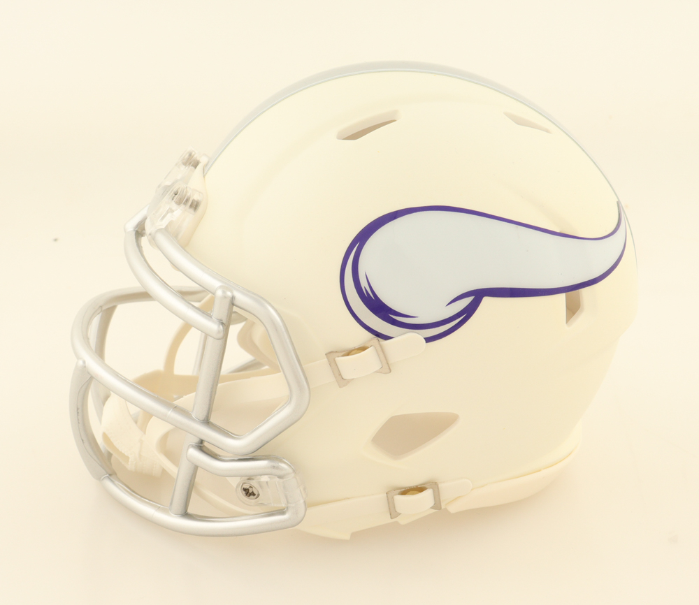 Kevin O'Connell Signed Vikings Speed Mini Helmet Inscribed "COTY 24" (JSA) at PristineAuction.com Kevin O'Connell Signed Vikings Speed Mini Helmet Inscribed "COTY 24" (JSA) at PristineAuction.com