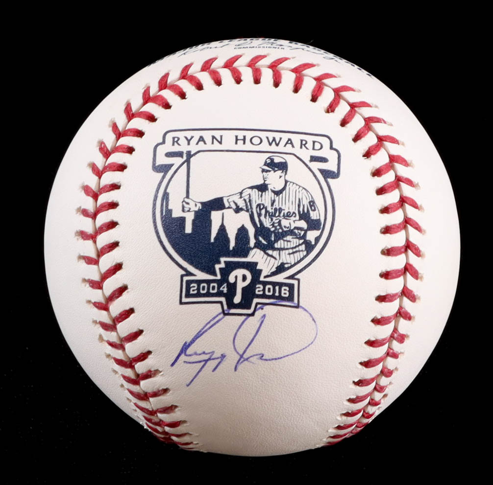 Ryan Howard Signed OML Commemorative Logo Baseball (JSA) at PristineAuction.com Ryan Howard Signed OML Commemorative Logo Baseball (JSA) at PristineAuction.com