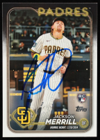 Jackson Merrill Signed 2024 Topps Update Rookie Debut #US169 RC (JSA) at PristineAuction.com