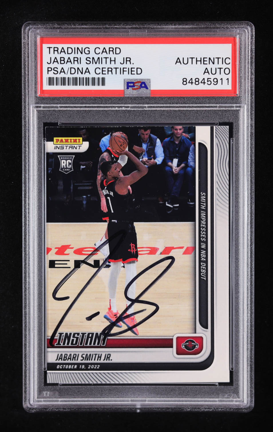 Jabari Smith Jr. Signed 2022-23 Panini Instant #7 RC (PSA | Auto Grade PSA Authentic) at PristineAuction.com Jabari Smith Jr. Signed 2022-23 Panini Instant #7 RC (PSA | Auto Grade PSA Authentic) at PristineAuction.com