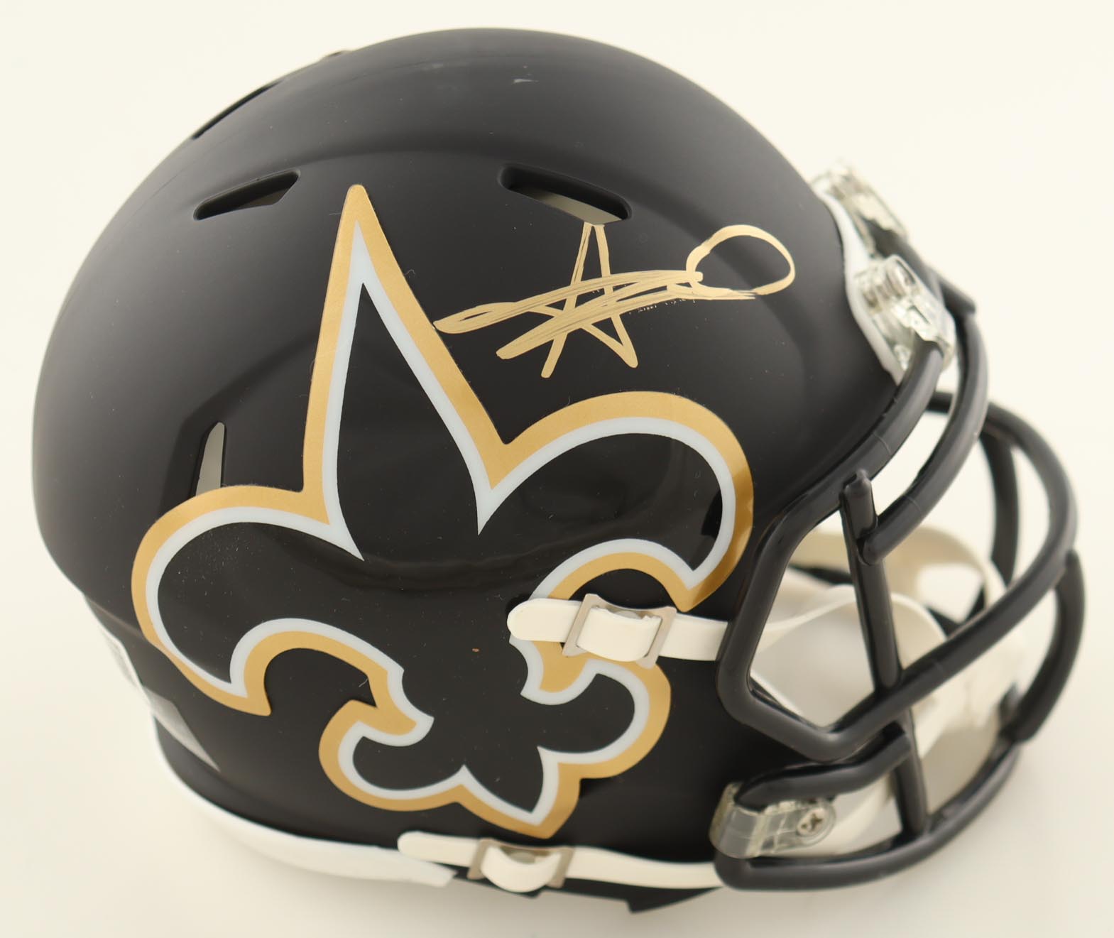Alvin Kamara Signed Saints AMP Alternate Speed Mini Helmet (Beckett) at PristineAuction.com Alvin Kamara Signed Saints AMP Alternate Speed Mini Helmet (Beckett) at PristineAuction.com
