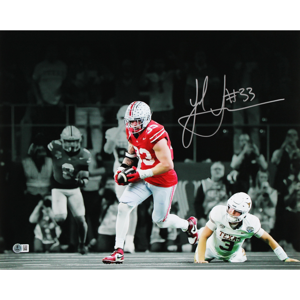 Jack Sawyer Signed Ohio State Buckeyes 16x20 Photo (Beckett) at PristineAuction.com