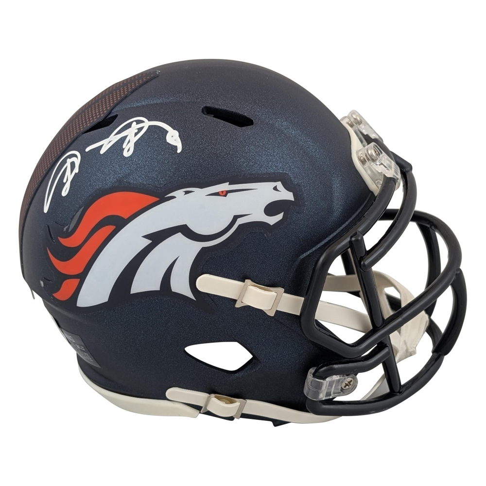 Shannon Sharpe Signed Broncos Speed Mini Helmet (Beckett) at PristineAuction.com