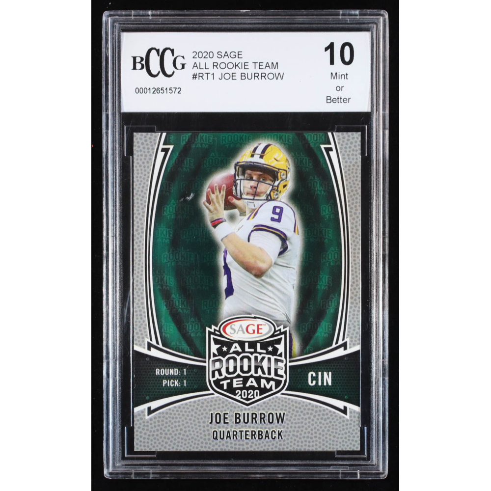 Joe Burrow 2020 SAGE All Rookie Team #RT1 (BCCG 10) at PristineAuction.com