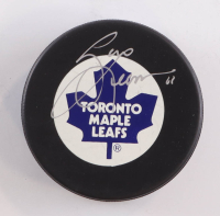 Gary Leeman Signed Maple Leafs Logo Hockey Puck (Beckett) at PristineAuction.com