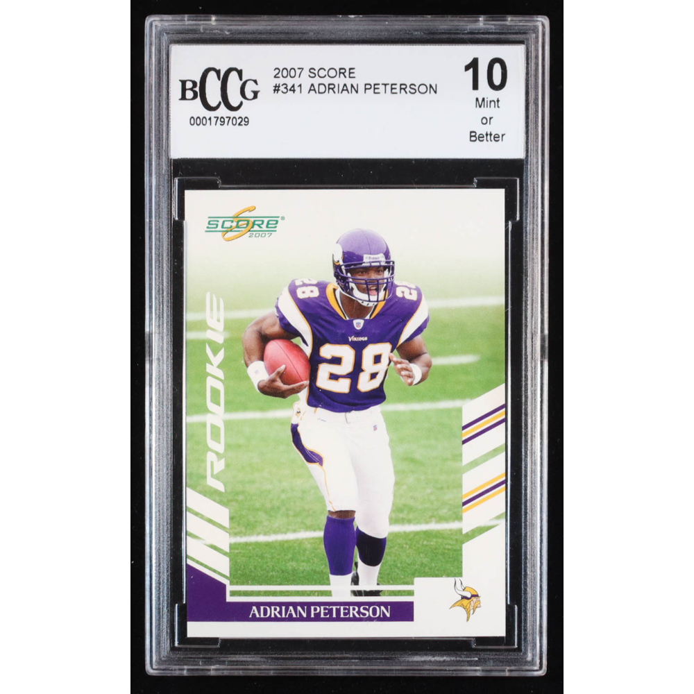 Adrian Peterson 2007 Score #341 RC (BCCG 10) at PristineAuction.com