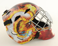Dustin Wolff Signed Flames Full-Size Goalie Mask (JSA) at PristineAuction.com