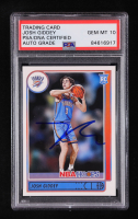 Josh Giddey Signed 2021-22 Hoops #202 RC (PSA | Auto Grade PSA 10) at PristineAuction.com