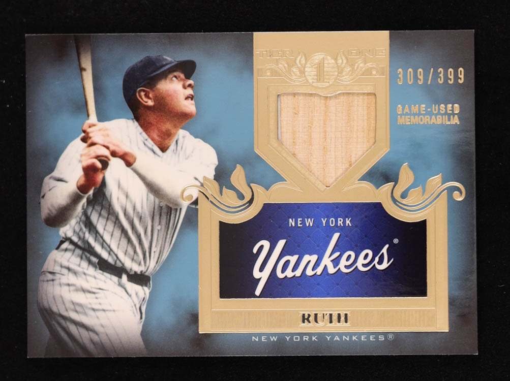 Babe Ruth 2011 Topps Tier One Top Shelf Relics #TSR16 #309/399 at PristineAuction.com Babe Ruth 2011 Topps Tier One Top Shelf Relics #TSR16 #309/399 at PristineAuction.com