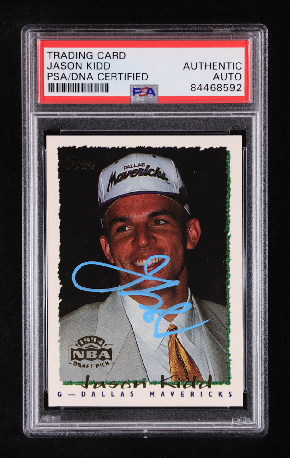 Jason Kidd Signed 1994-95 Topps #37 RC (PSA | Auto Grade PSA Authentic) at PristineAuction.com Jason Kidd Signed 1994-95 Topps #37 RC (PSA | Auto Grade PSA Authentic) at PristineAuction.com