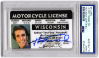 Henry Winkler Signed "Happy Days" Wisconsin Motorcycle Drivers License (PSA) at PristineAuction.com