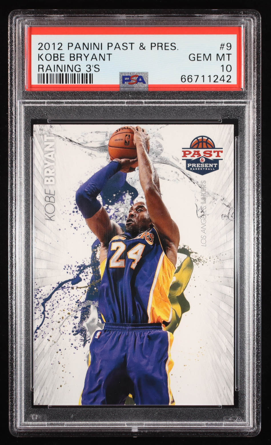 Kobe Bryant 2012-13 Panini Past and Present Raining 3's #9 (PSA 10) at PristineAuction.com Kobe Bryant 2012-13 Panini Past and Present Raining 3's #9 (PSA 10) at PristineAuction.com