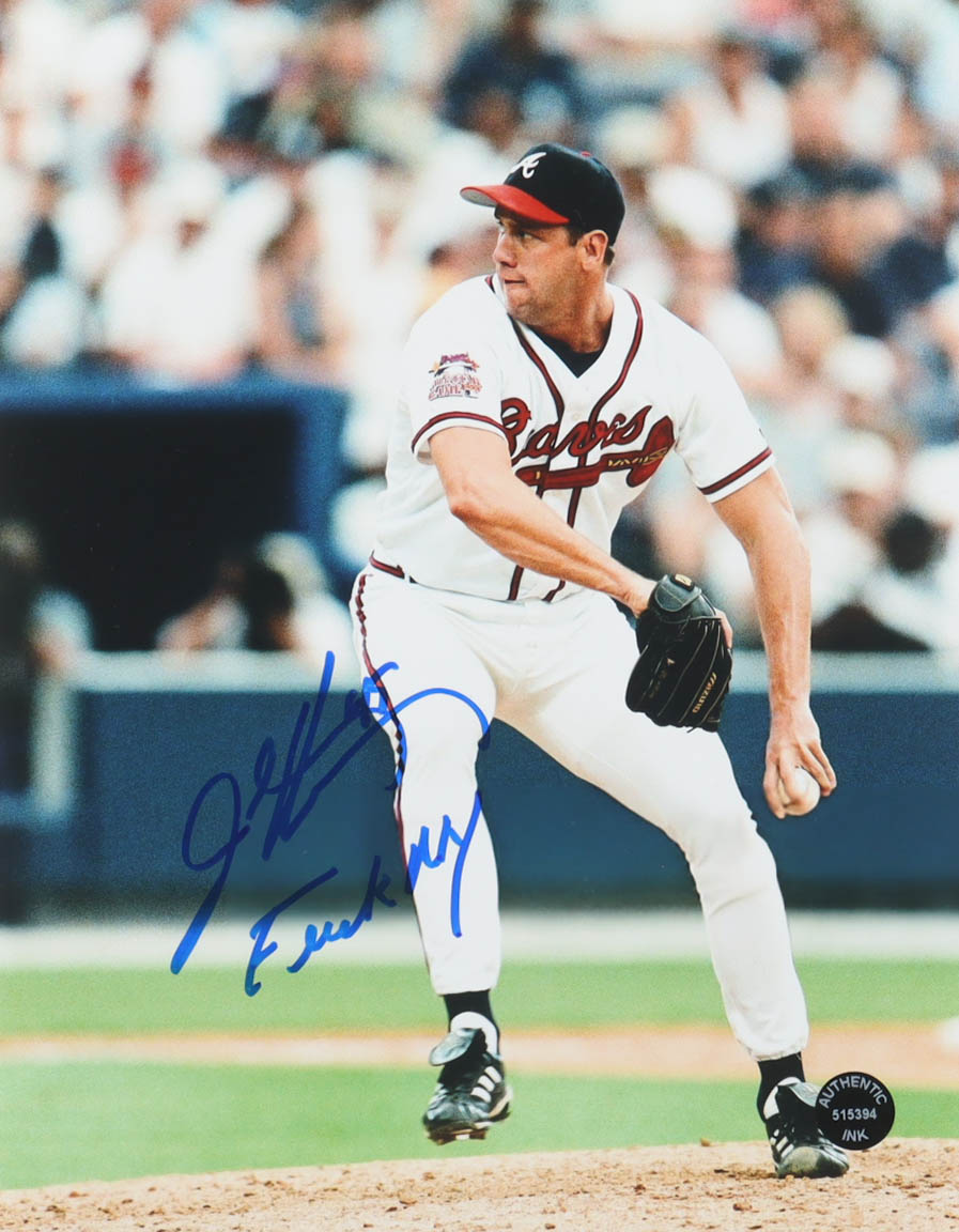 John Rocker Signed Braves 8x10 Photo Inscribed "F*** NY" (Authentic Ink) at PristineAuction.com John Rocker Signed Braves 8x10 Photo Inscribed "F*** NY" (Authentic Ink) at PristineAuction.com