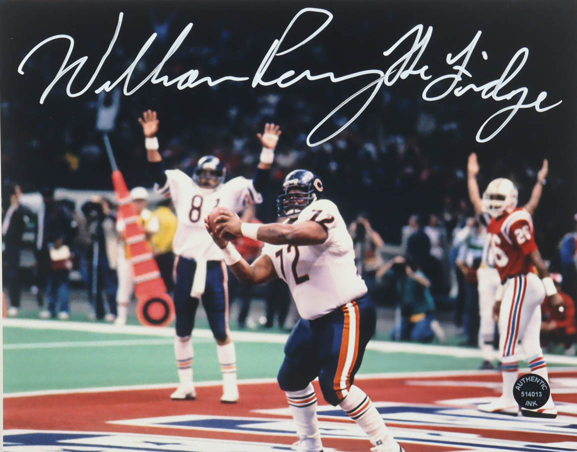 William Perry Signed Bears 8x10 Photo Inscribed "The Fridge" (Authentic Ink) at PristineAuction.com William Perry Signed Bears 8x10 Photo Inscribed "The Fridge" (Authentic Ink) at PristineAuction.com