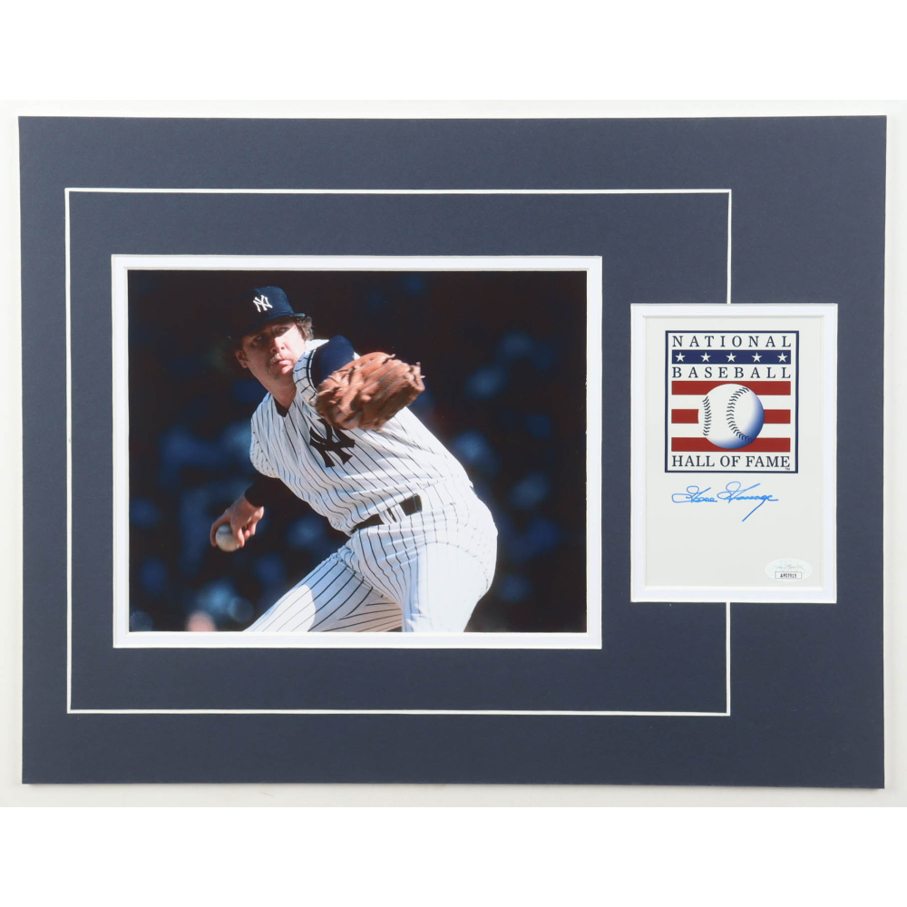 Rich "Goose" Gossage Signed Yankees Custom Matted Cut Display (JSA) at PristineAuction.com