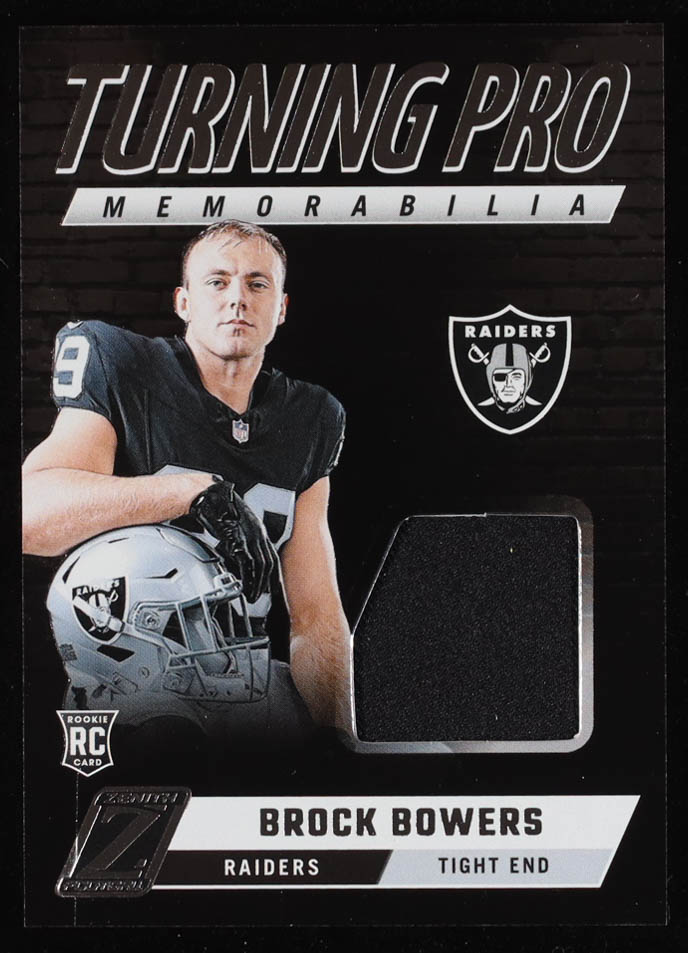 Brock Bowers 2024 Zenith Turning Pro Memorabilia #5 RC at PristineAuction.com Brock Bowers 2024 Zenith Turning Pro Memorabilia #5 RC at PristineAuction.com