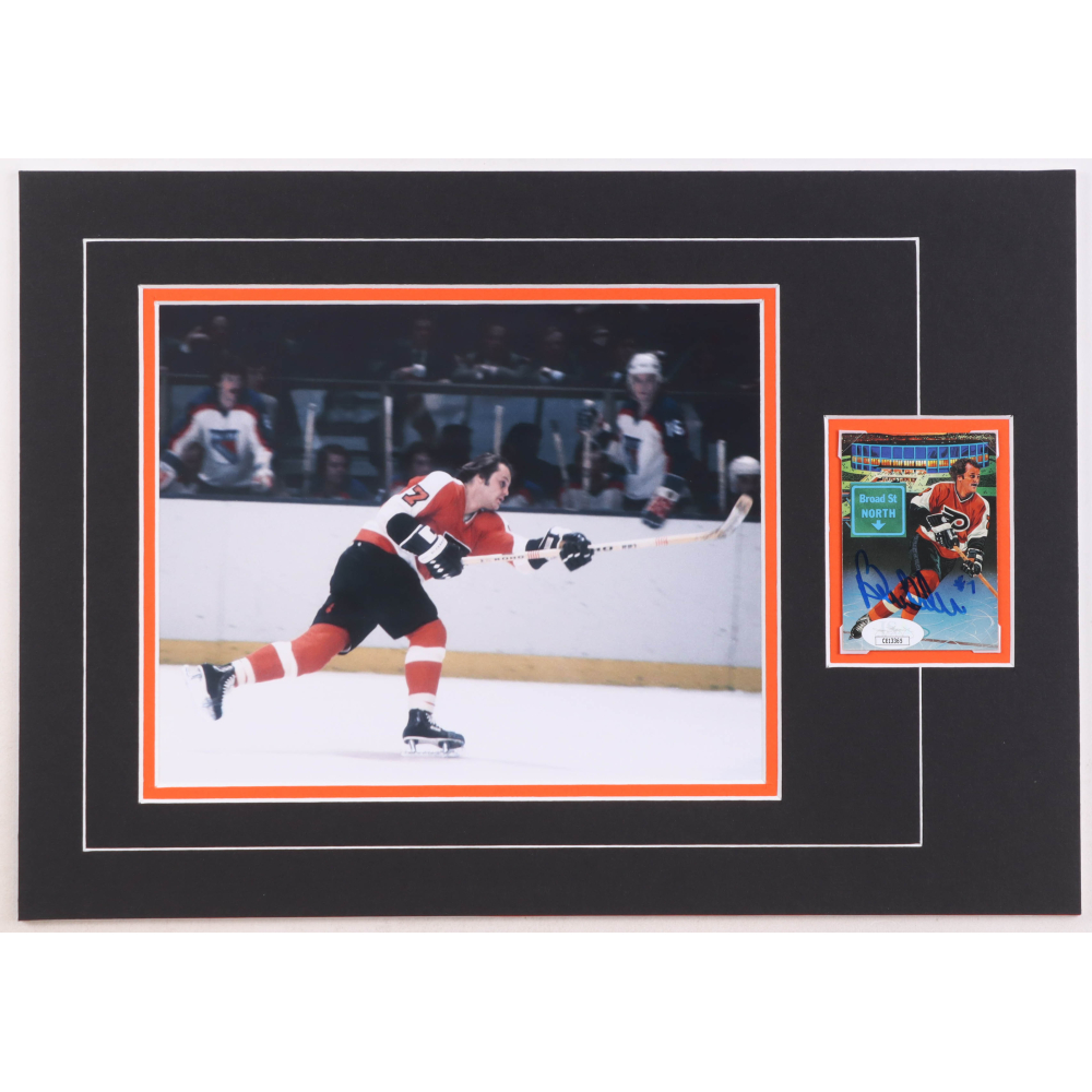 Bill Barber Signed Flyers Custom Matted 1992-93 Parkhurst #469 (JSA) at PristineAuction.com