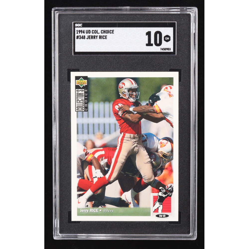 Jerry Rice 1994 Collector's Choice #348 (SGC 10) at PristineAuction.com