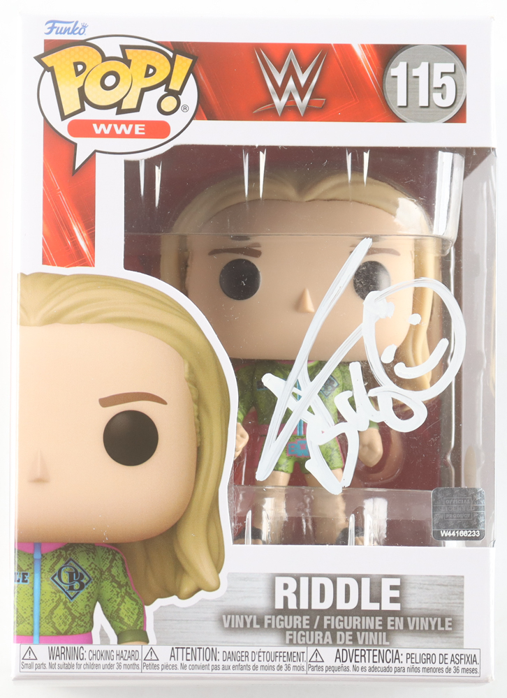 Matt Riddle Signed WWE #115 Funko Pop! Vinyl Figure With Hand-Drawn Sketch Inscribed "Bro" (JSA) at PristineAuction.com Matt Riddle Signed WWE #115 Funko Pop! Vinyl Figure With Hand-Drawn Sketch Inscribed "Bro" (JSA) at PristineAuction.com