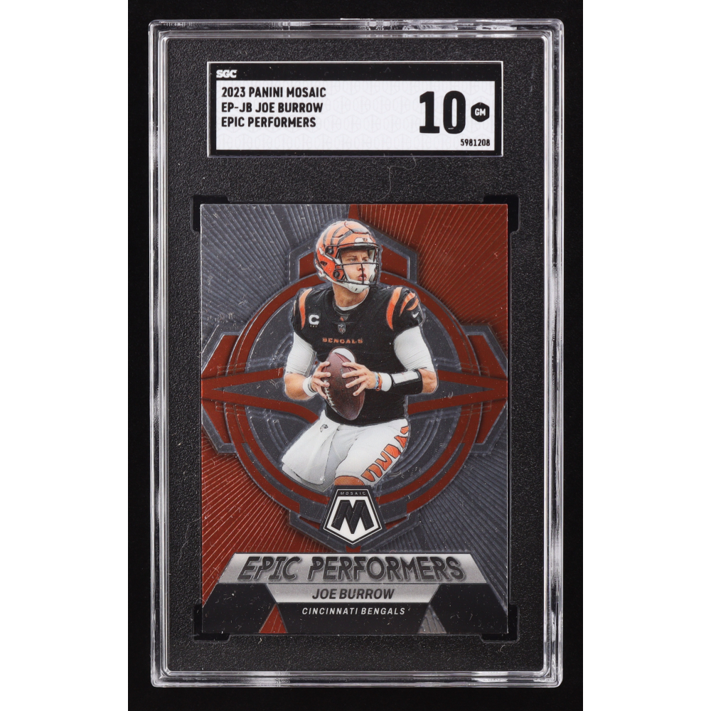 Joe Burrow 2023 Panini Mosaic Epic Performers #2 (SGC 10) at PristineAuction.com