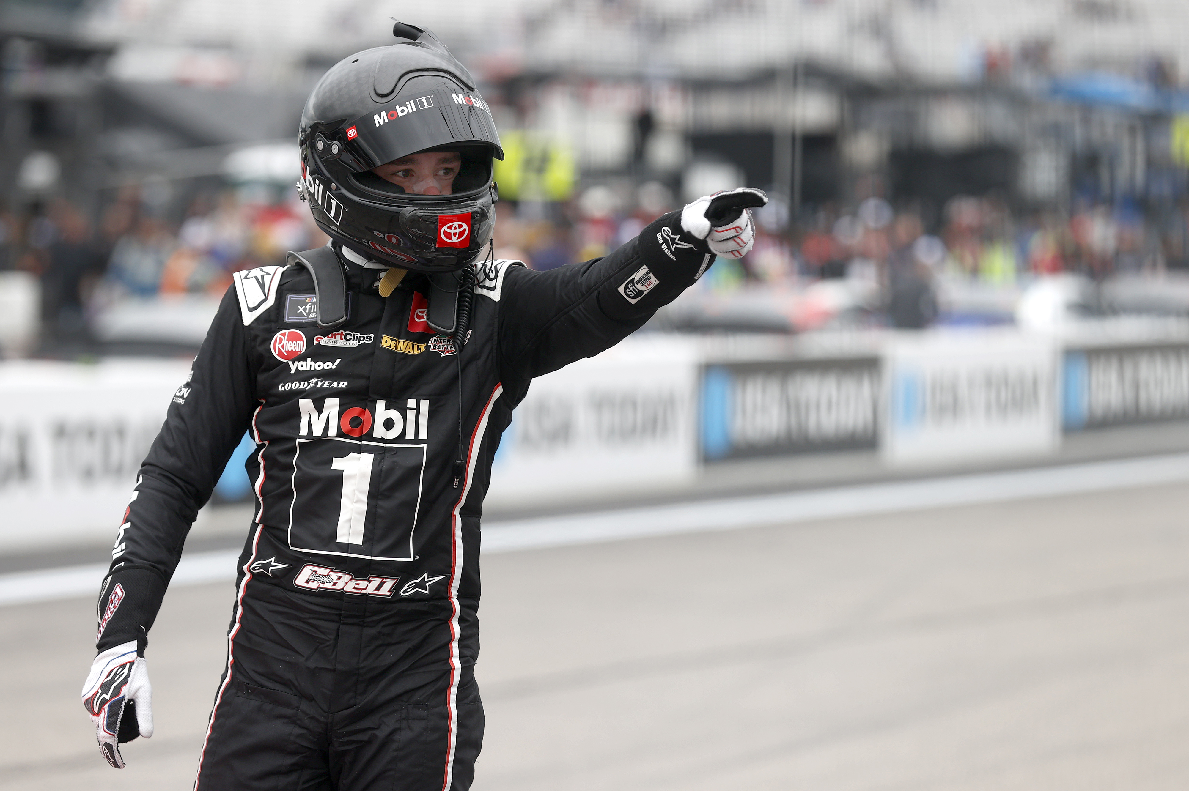 Christopher Bell Signed 2024 New Hampshire Win Exclusive Team Issued Mini Trophy (Bell COA) at PristineAuction.com Christopher Bell Signed 2024 New Hampshire Win Exclusive Team Issued Mini Trophy (Bell COA) at PristineAuction.com