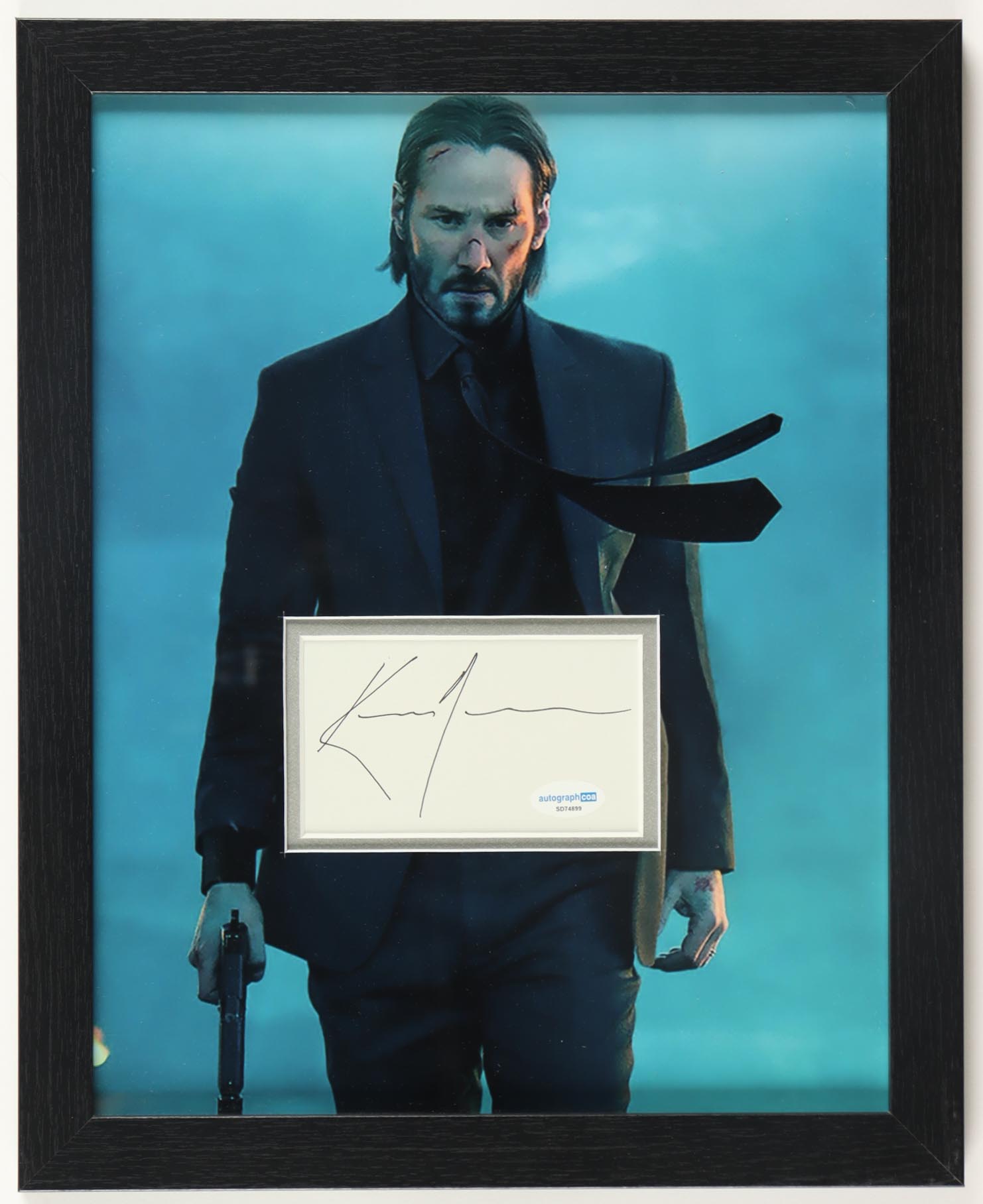Keanu Reeves Signed "John Wick" Custom Framed Cut Display (ACOA) at PristineAuction.com Keanu Reeves Signed "John Wick" Custom Framed Cut Display (ACOA) at PristineAuction.com