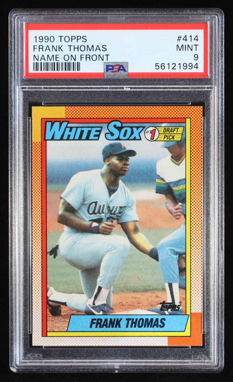 Frank Thomas 1990 Topps #414 RC (PSA 9) at PristineAuction.com Frank Thomas 1990 Topps #414 RC (PSA 9) at PristineAuction.com