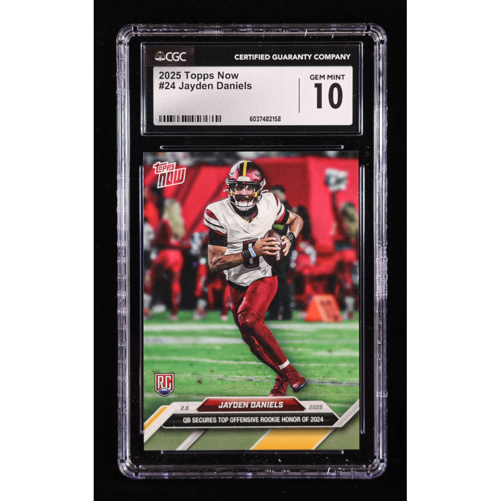 Jayden Daniels 2024 Topps Now #24 RC (CGC 10) at PristineAuction.com