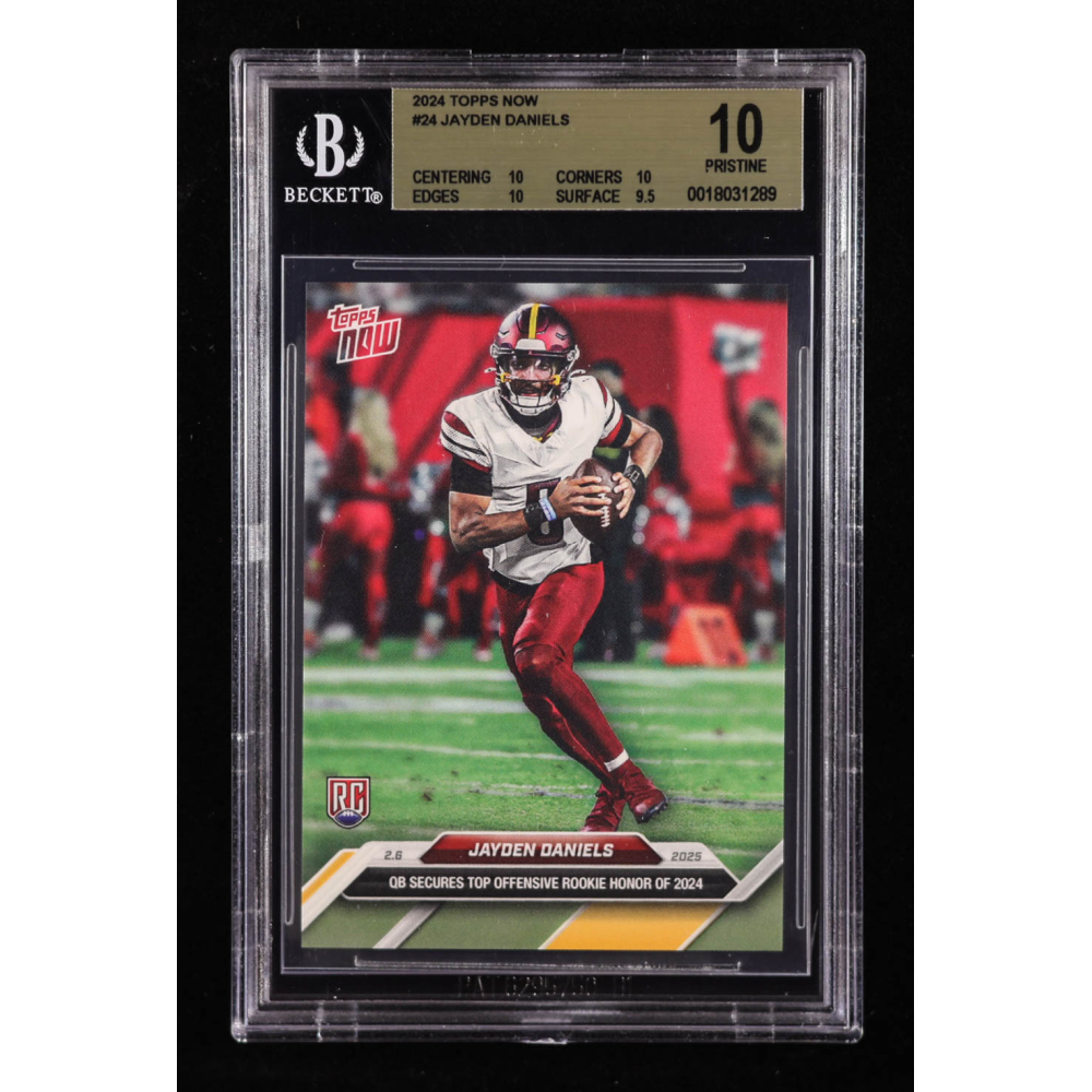 Jayden Daniels 2024 Topps Now #24 RC (BGS 10) at PristineAuction.com