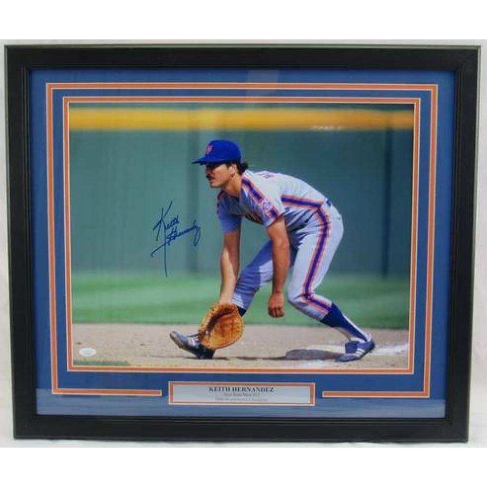 Keith Hernandez Signed Mets Custom Framed Photo (JSA) at PristineAuction.com