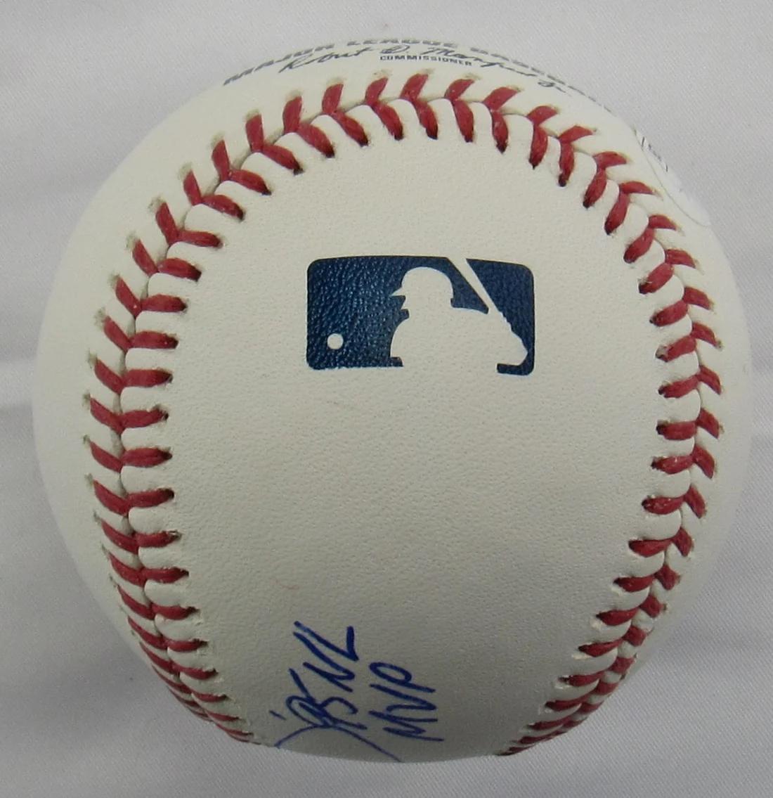 Barry Larkin Signed OML Baseball Inscribed "95 NL MVP" (JSA) at PristineAuction.com Barry Larkin Signed OML Baseball Inscribed "95 NL MVP" (JSA) at PristineAuction.com