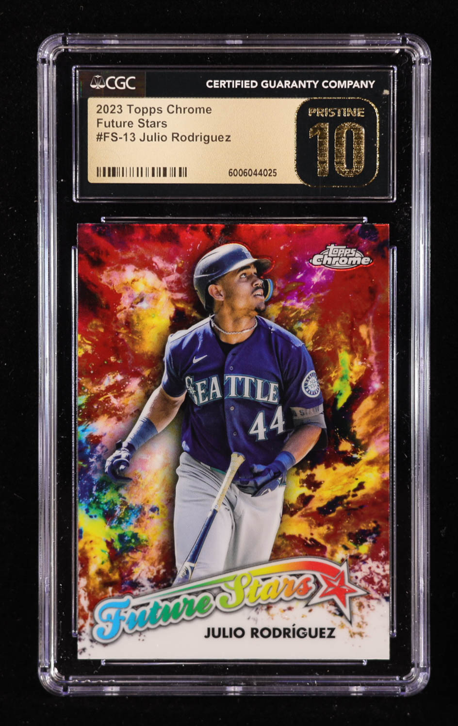 Julio Rodriguez 2023 Topps Chrome Future Stars #FS13 (CGC Pristine 10) at PristineAuction.com Julio Rodriguez 2023 Topps Chrome Future Stars #FS13 (CGC Pristine 10) at PristineAuction.com